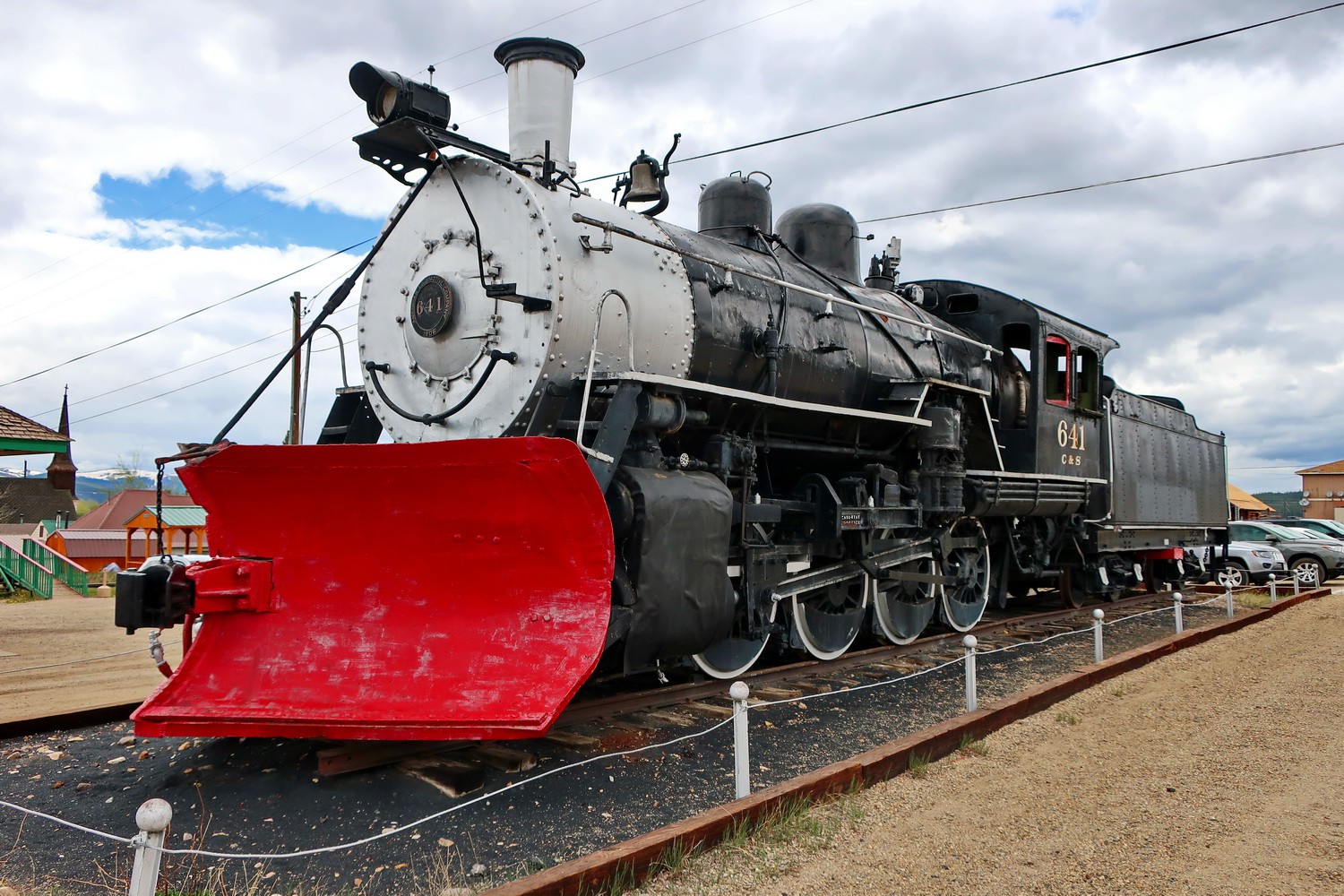 Old locomotive in Leadville, built 1906